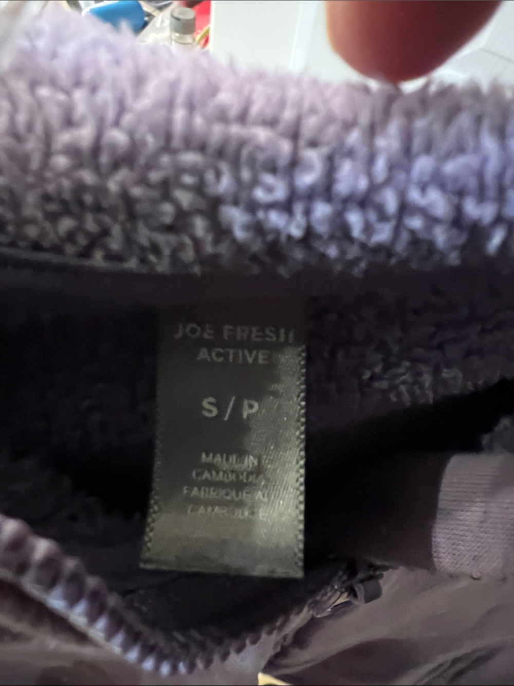 Joe Fresh Lavender Hooded Zip-Up Sweatshirt - Picture 3 of 4